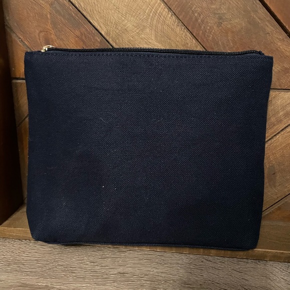 NWOT Spartina 449 Navy with Gold Lighthouse Cosmetic Case Pouch - Picture 2 of 6